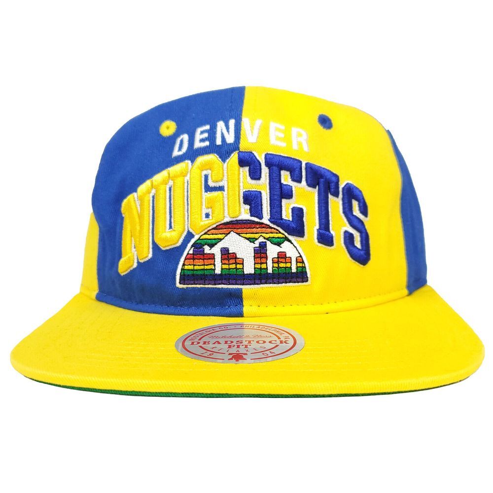 Denver Nuggets Mitchell & Ness NBA Deadstock Snapback Hat Cap‎ 3D Logo NWT